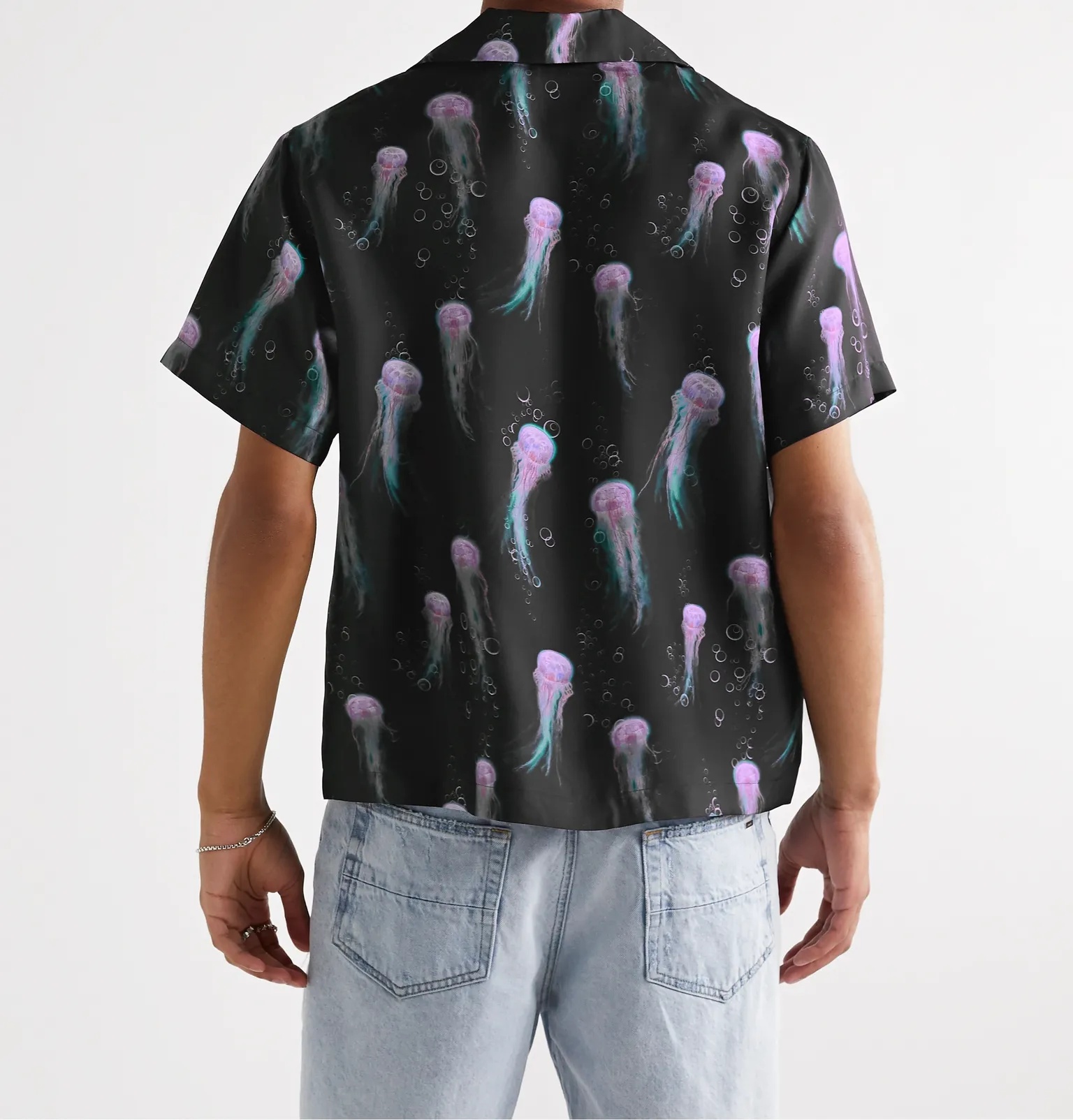 Camp-Collar Printed Silk-Twill Shirt - 4