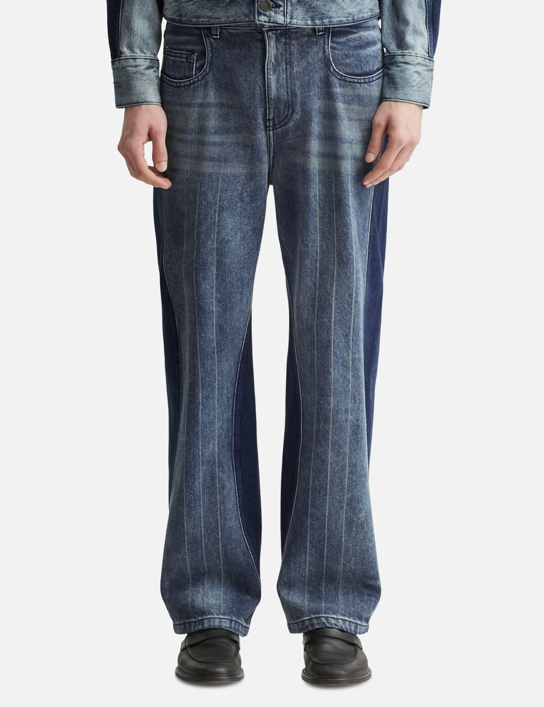 MIX PANEL JEANS - 3