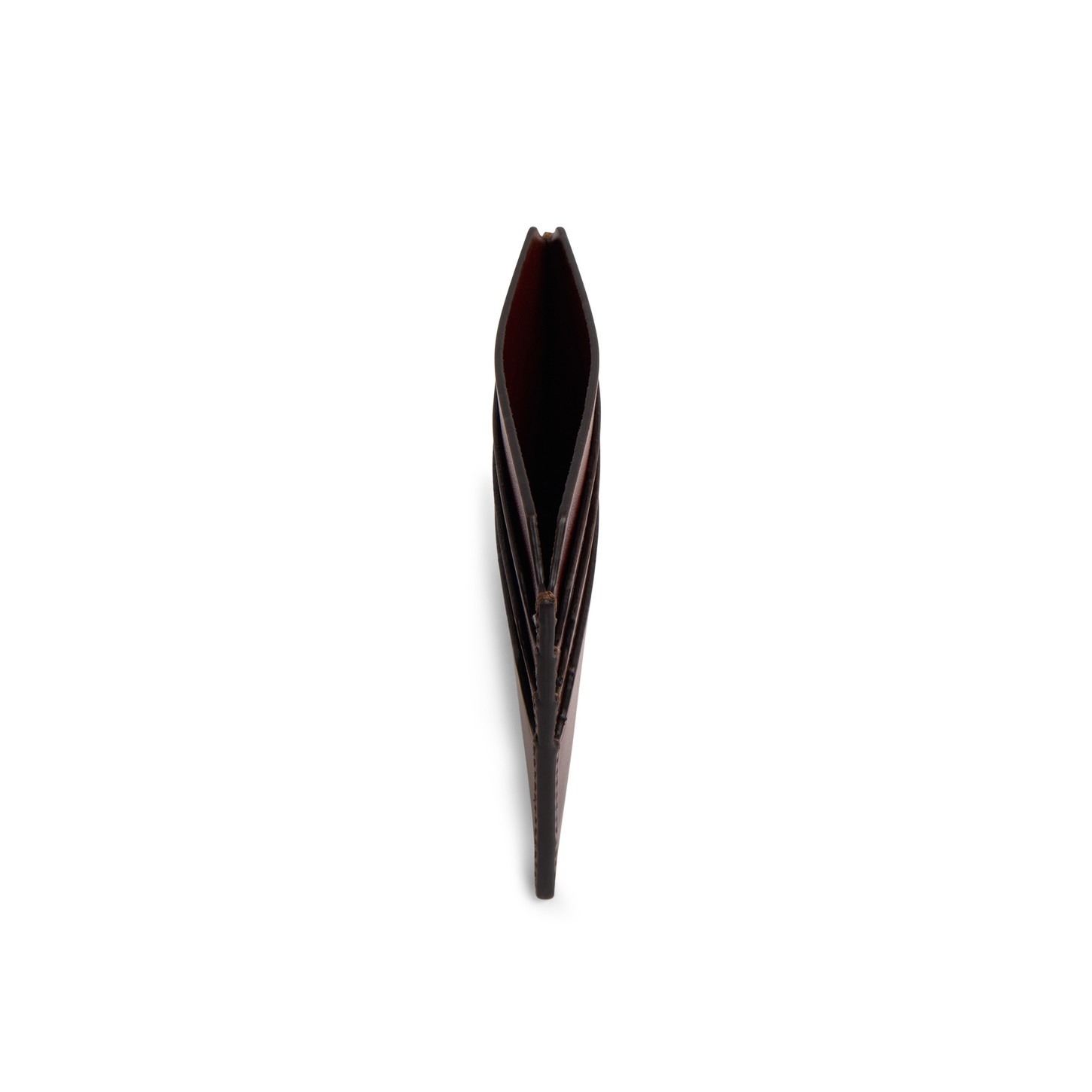 Brown leather credit card holder - 2
