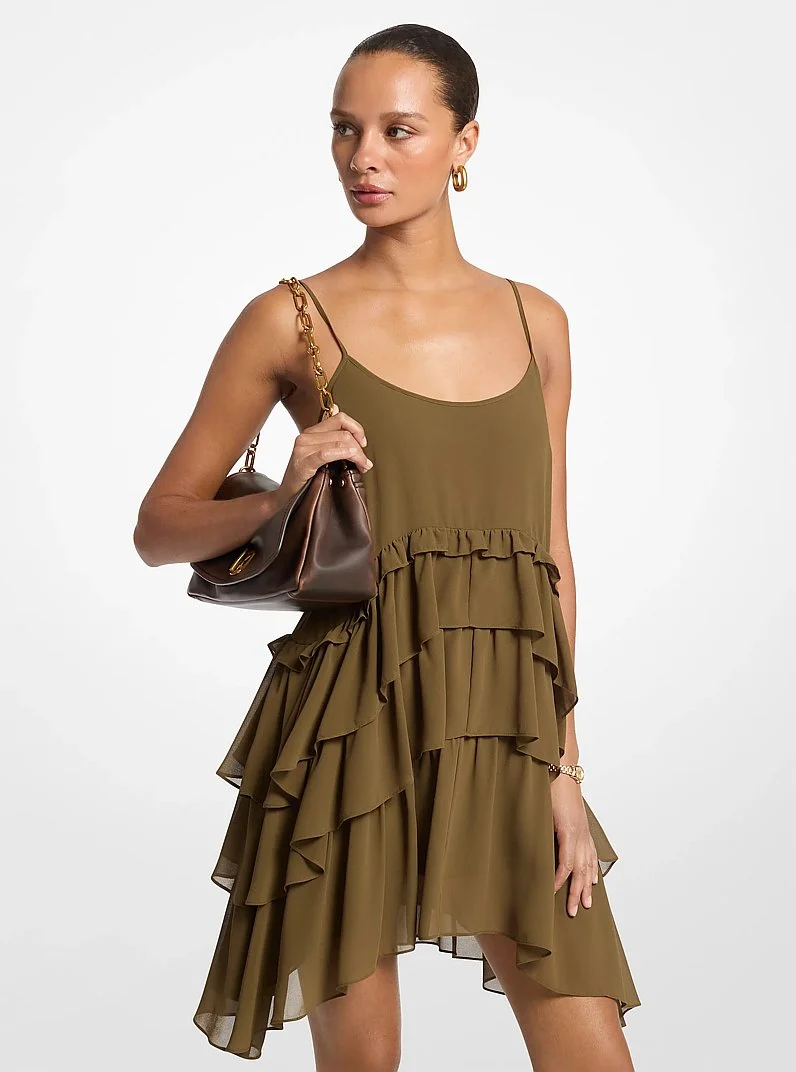 Georgette High-Low Tank Dress - 1