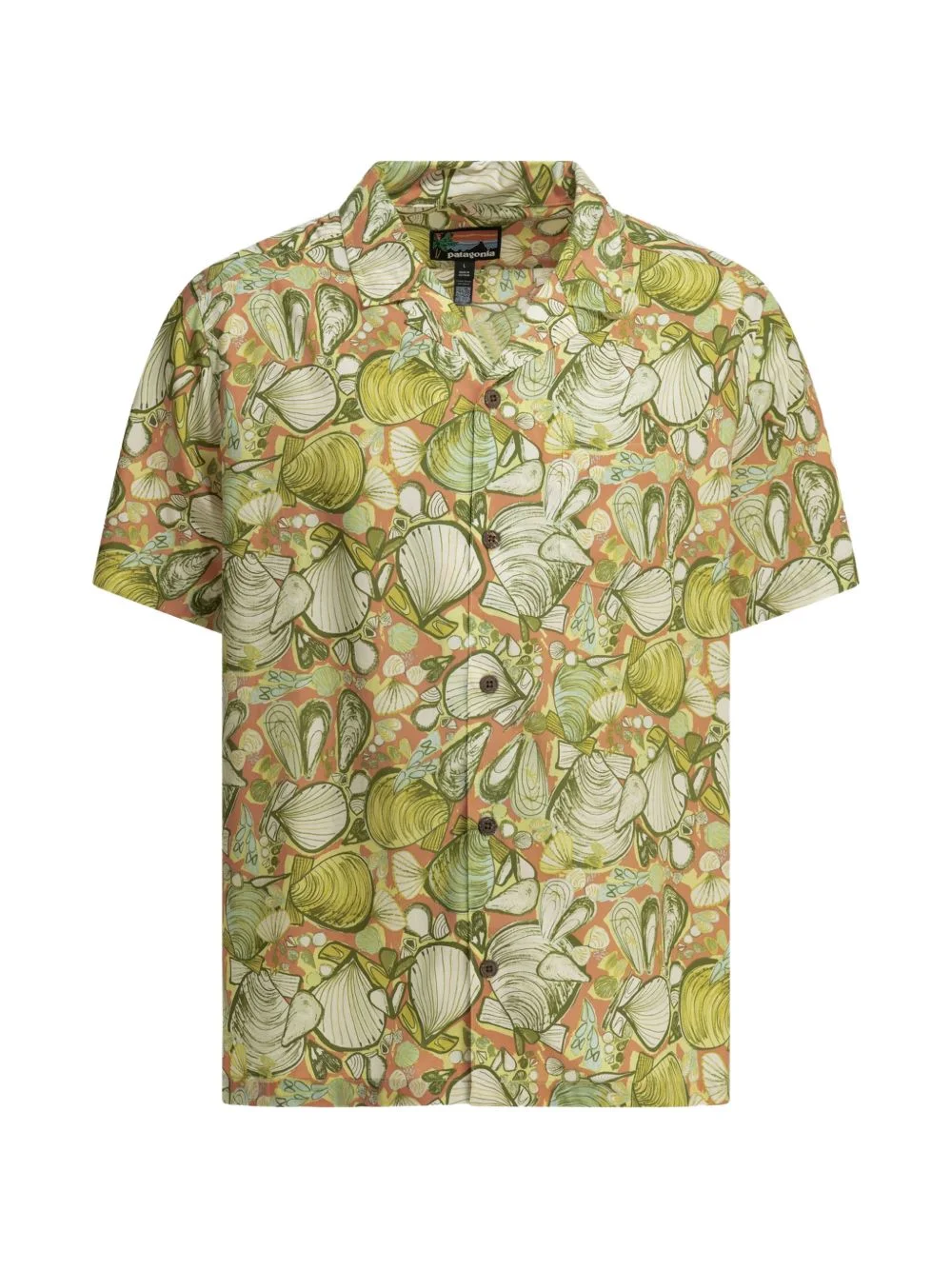 seashell-print short-sleeve shirt - 1