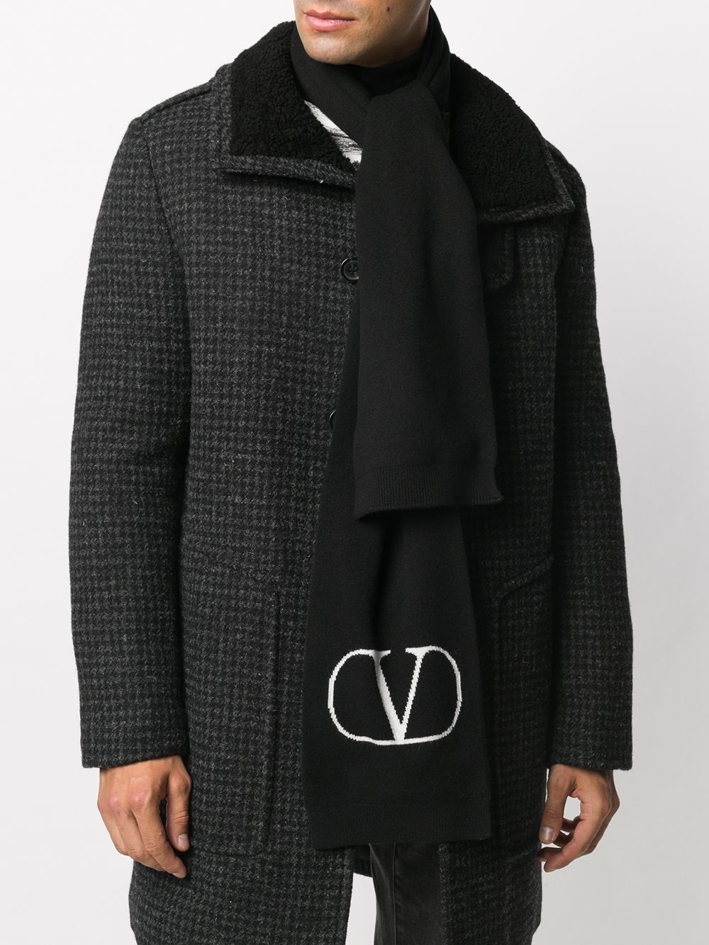 VLTN virgin wool scarf - 2