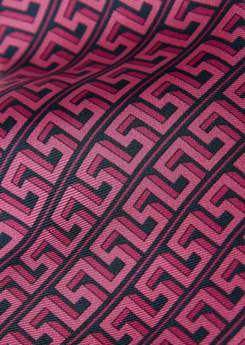 VERSACE Greca Print Silk Tie outlook