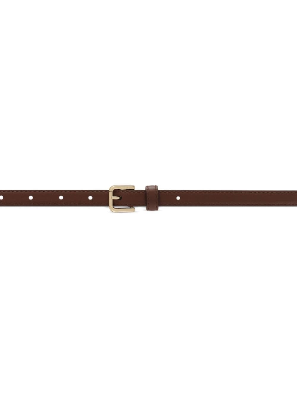 buckled leather belt - 3