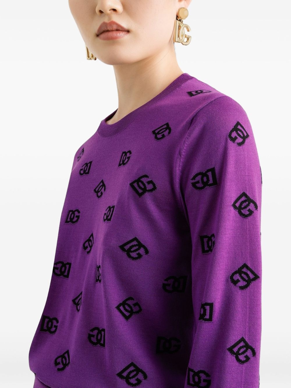 logo-motif sweater - 4