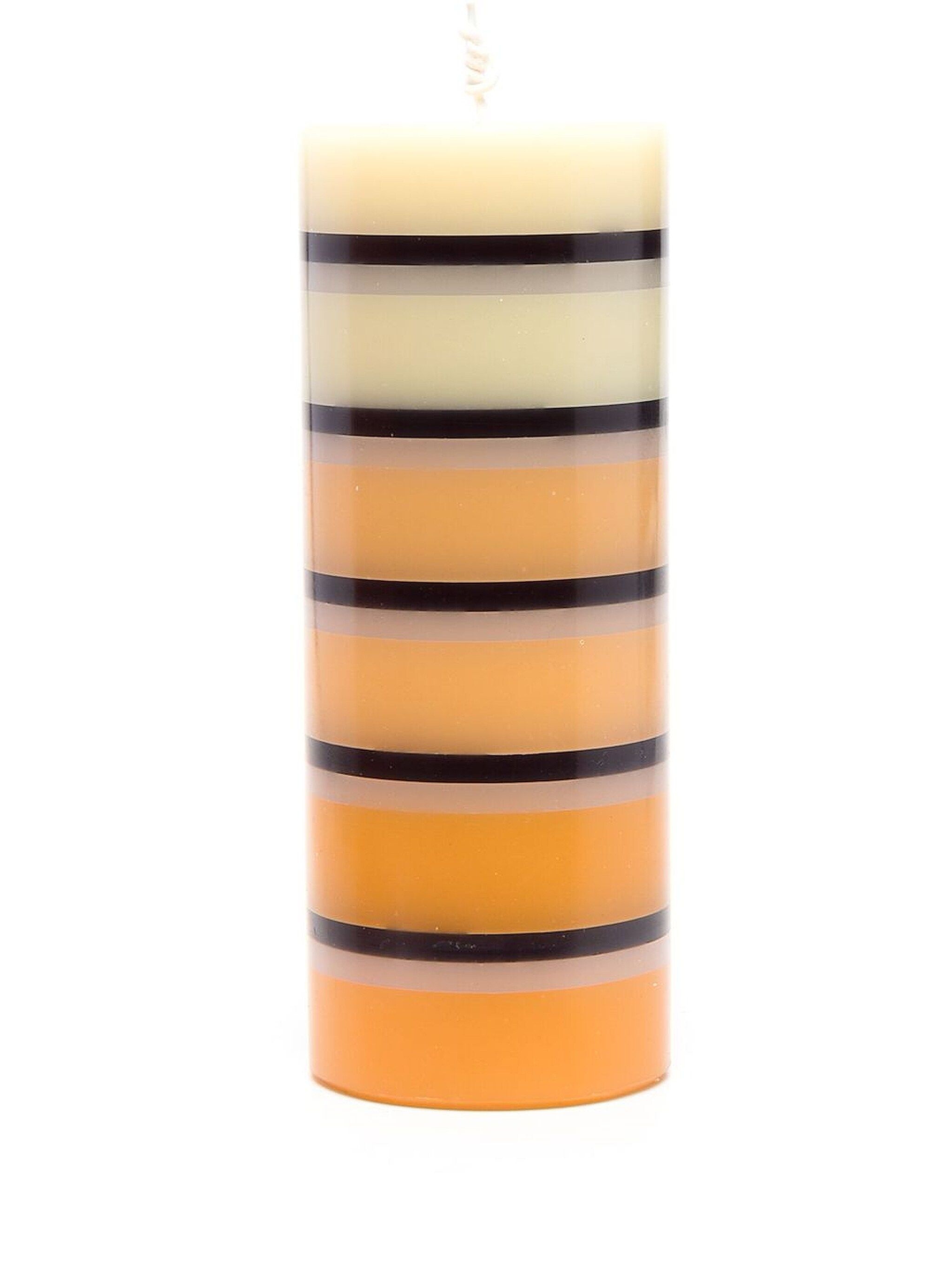 striped single-wick candle - 1