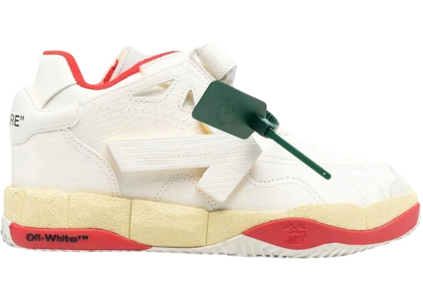 OFF-WHITE Puzzle Couture Low White/Green/Red/Beige - 1