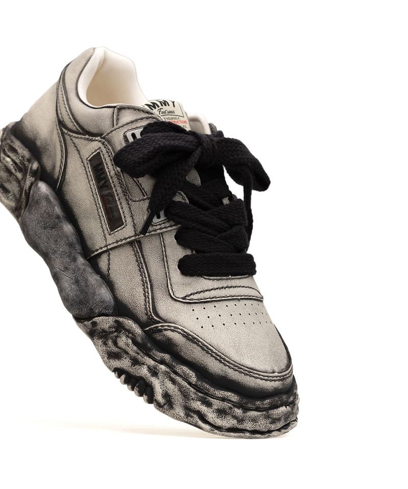 "PARKER" OG Sole Faded Effect Leather Low-top Sneaker 12