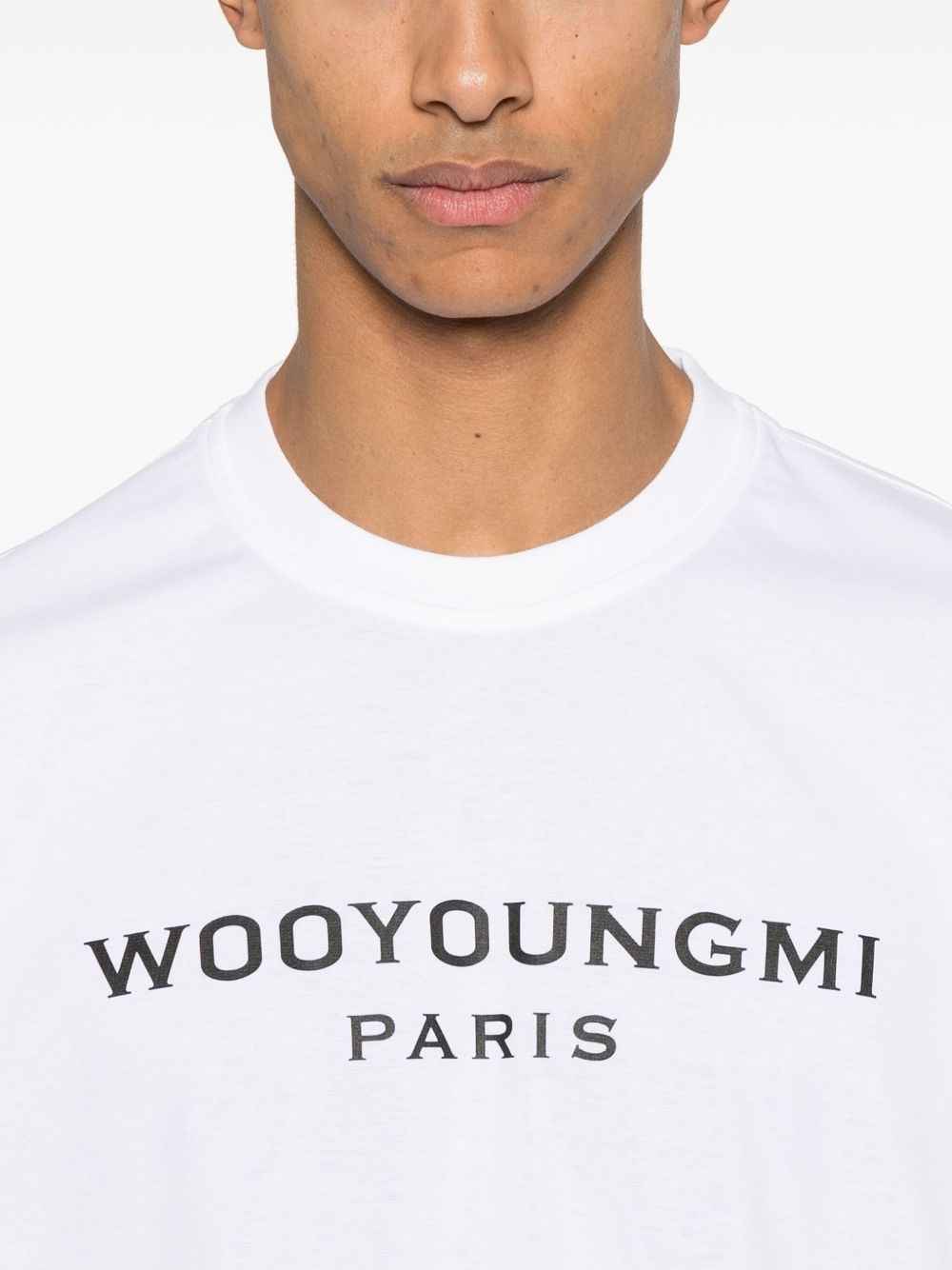 WOOYOUNGMI グラフィックTシャツ 【関税込】 Wooyoungmi graphic-print cotton T-shirt | REVERSIBLE