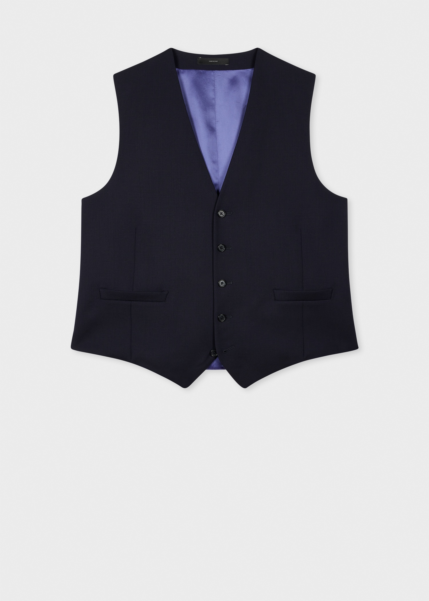 A Suit To Travel In - Navy Wool Waistcoat - 1