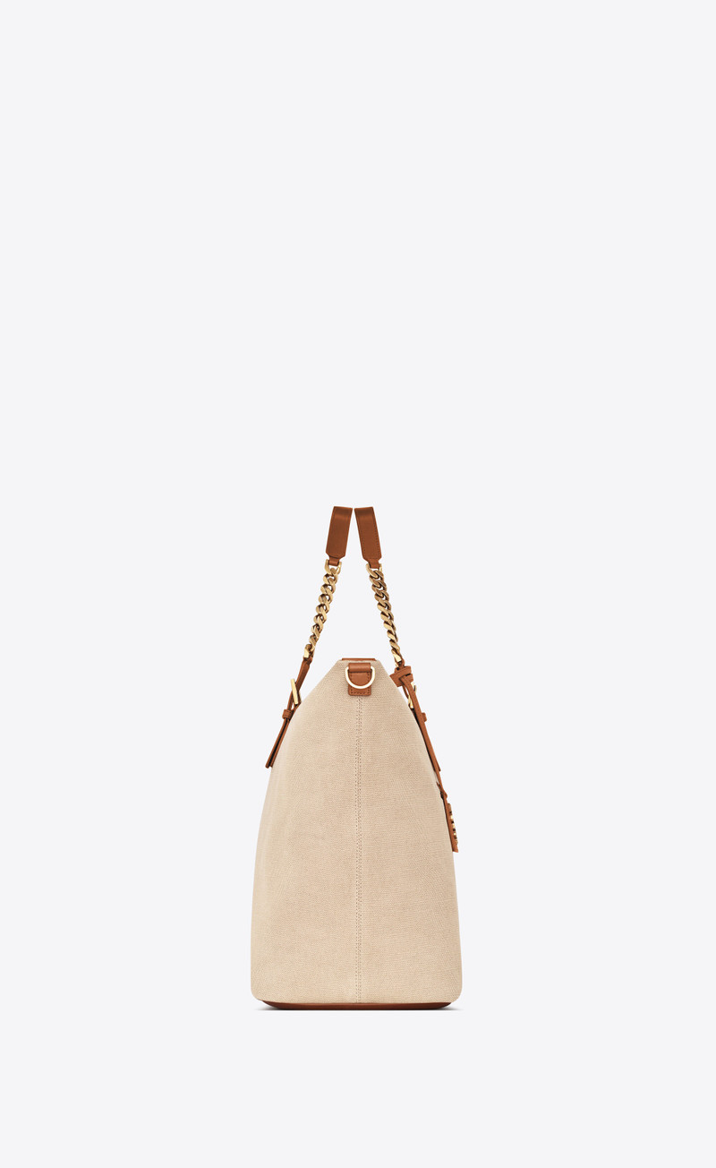 laurent in canvas and vegetable-tanned leather 3
