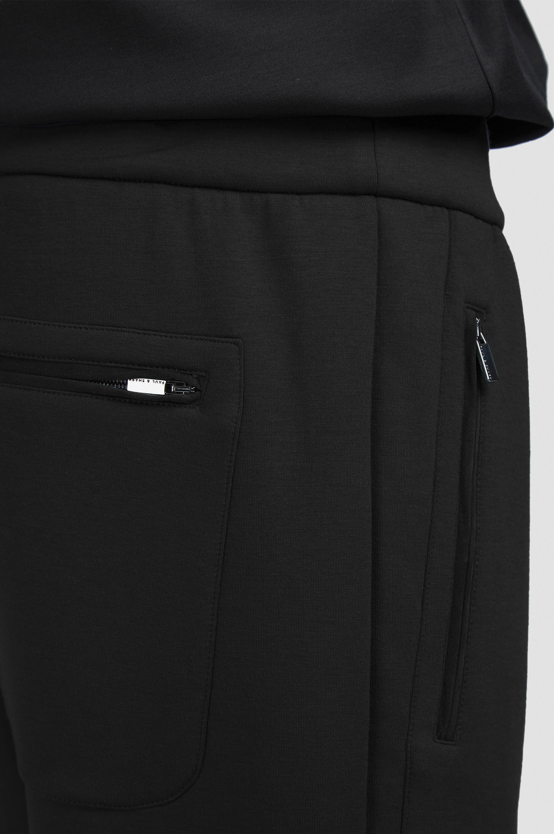 SUPIMA® COTTON TRACKPANTS WITH SHARK FIN EMBROIDERY - 4