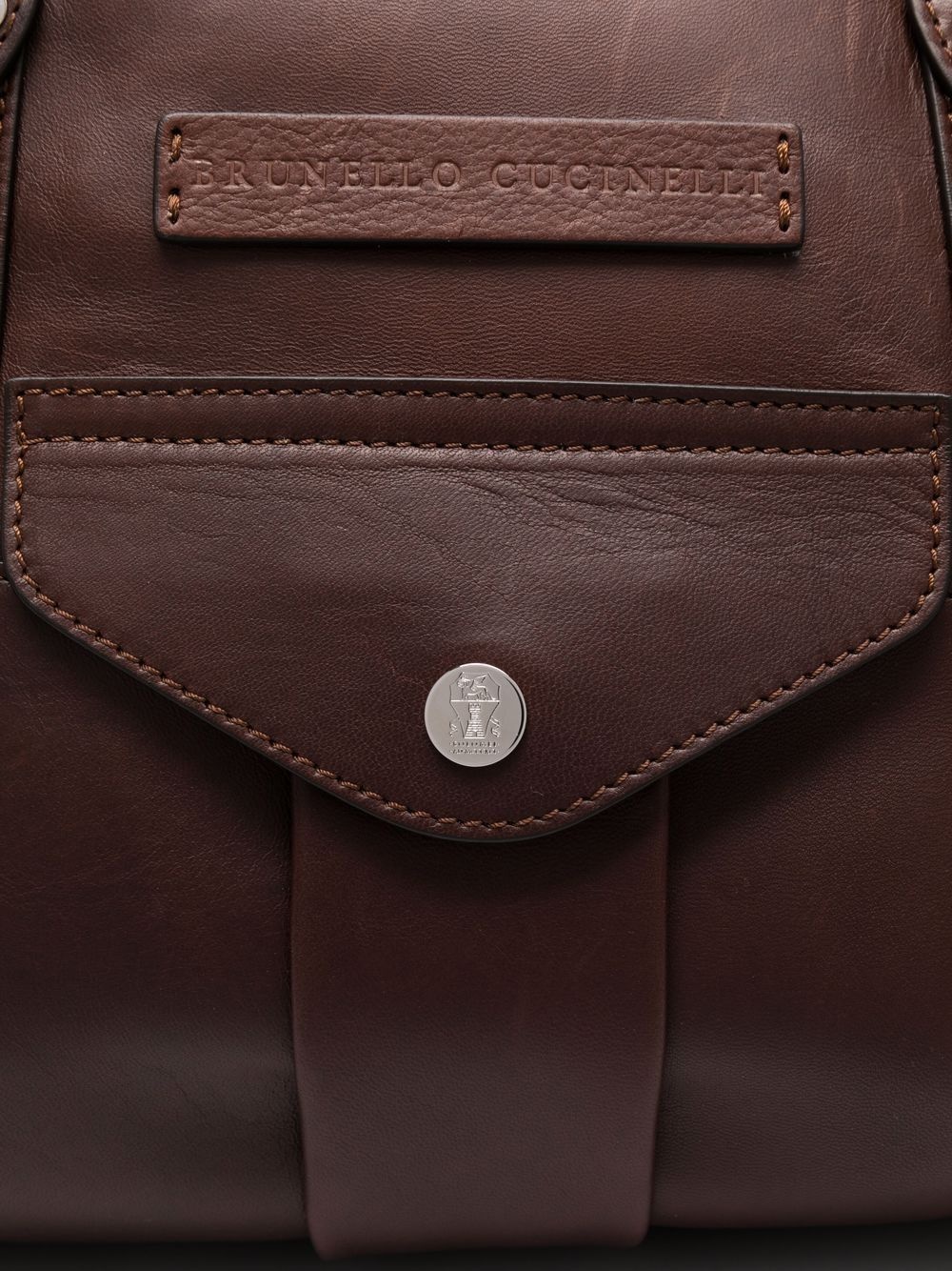 logo-embossed holdall - 4