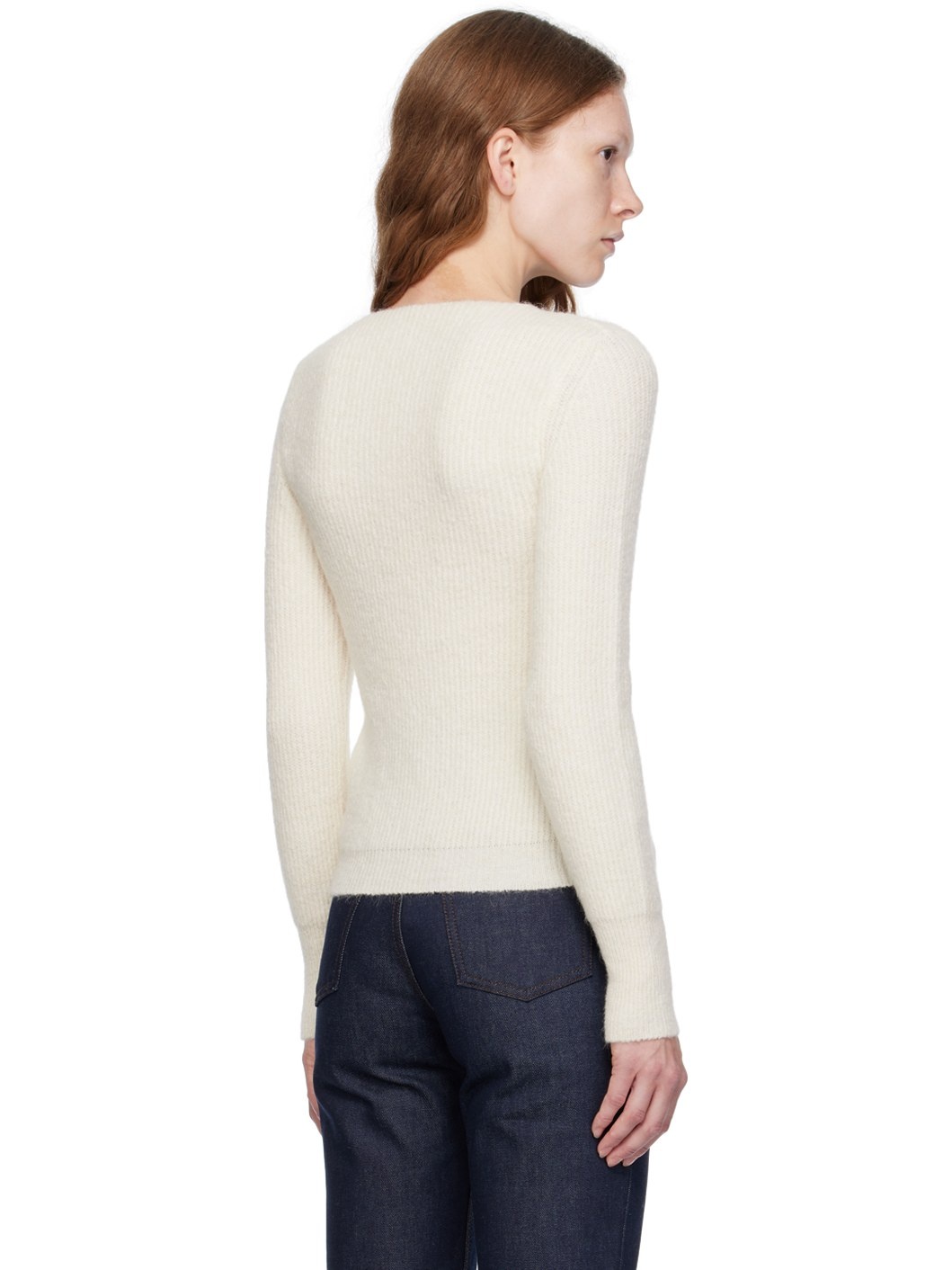 White Le Chouchou 'La Maille Pau' Cardigan - 3
