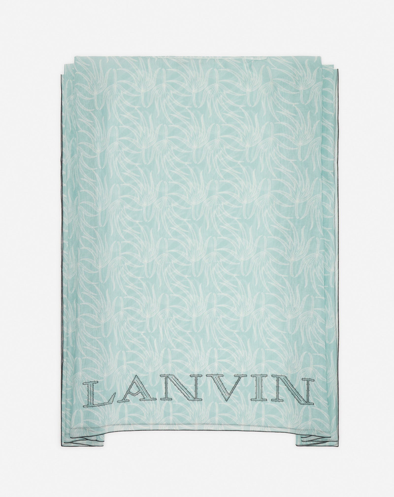 Lanvin LEAF PRINT COTTON PONCHO outlook