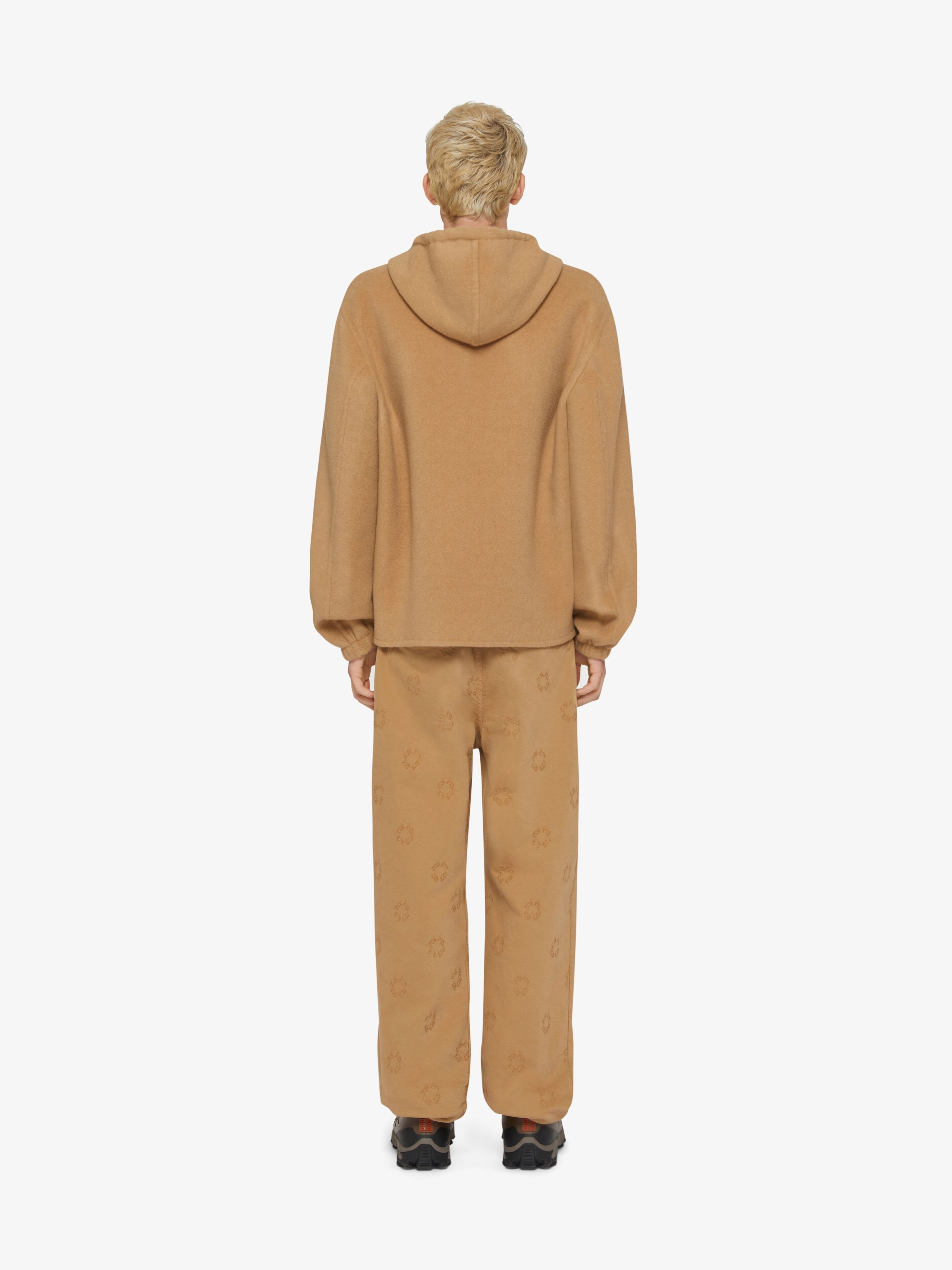 REVERSIBLE ZIPPED HOODIE IN MONOGRAM 72 JACQUARD - 3