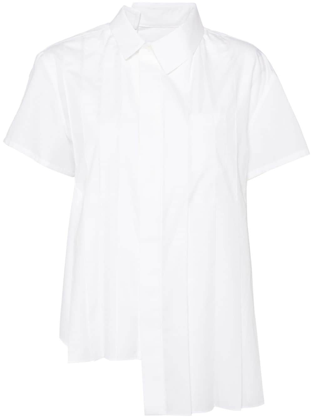 asymmetric cotton shirt - 1