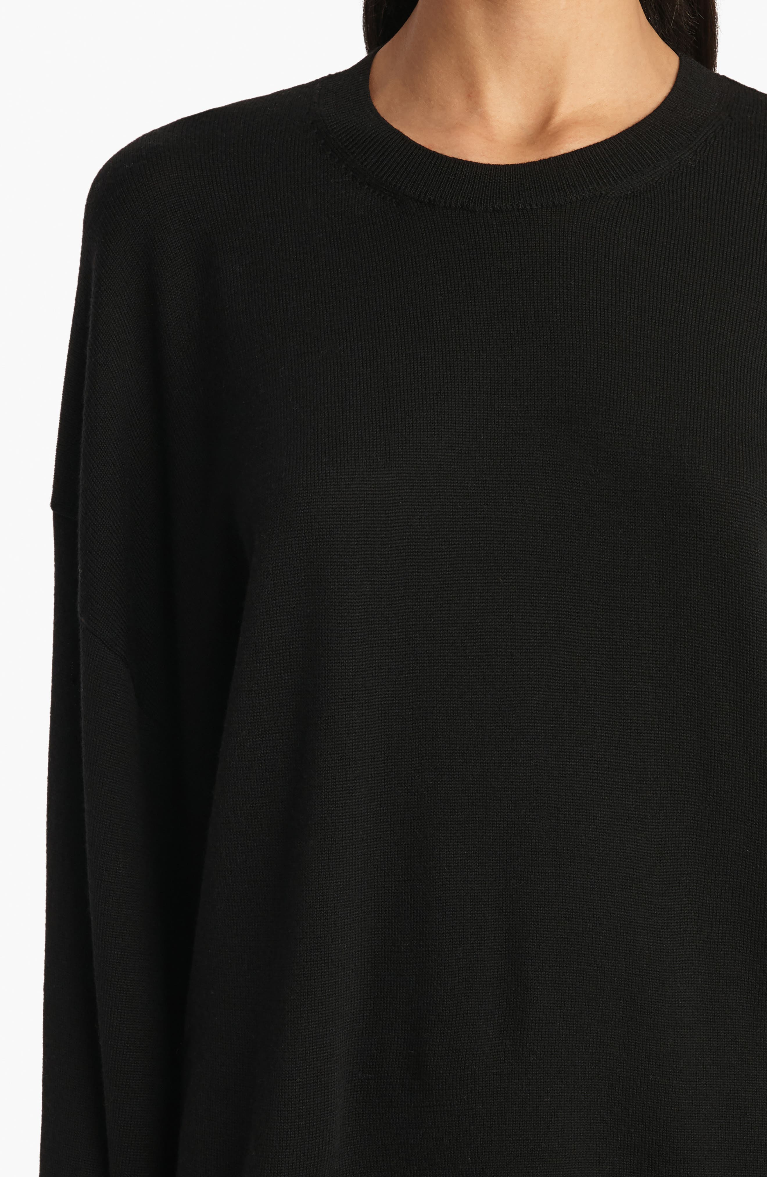 Khaite Darcy Merino Wool Sweater in Black at Nordstrom - 3