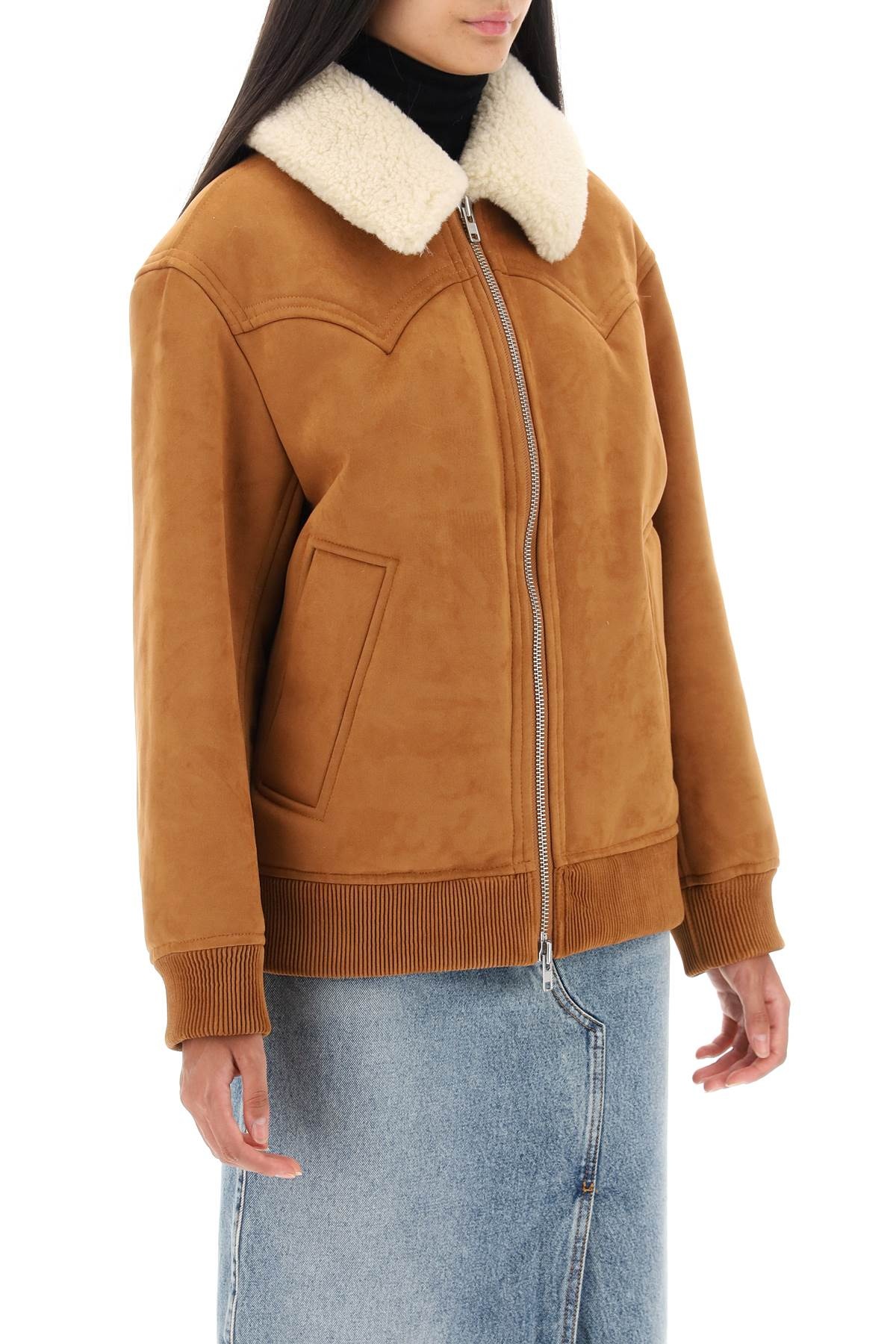 Stand Studio Lillee Eco-Shearling Bomber Jacket Women - 2