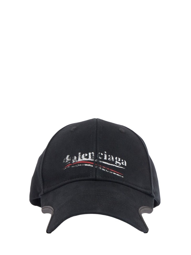 Political cotton drill cap - 1