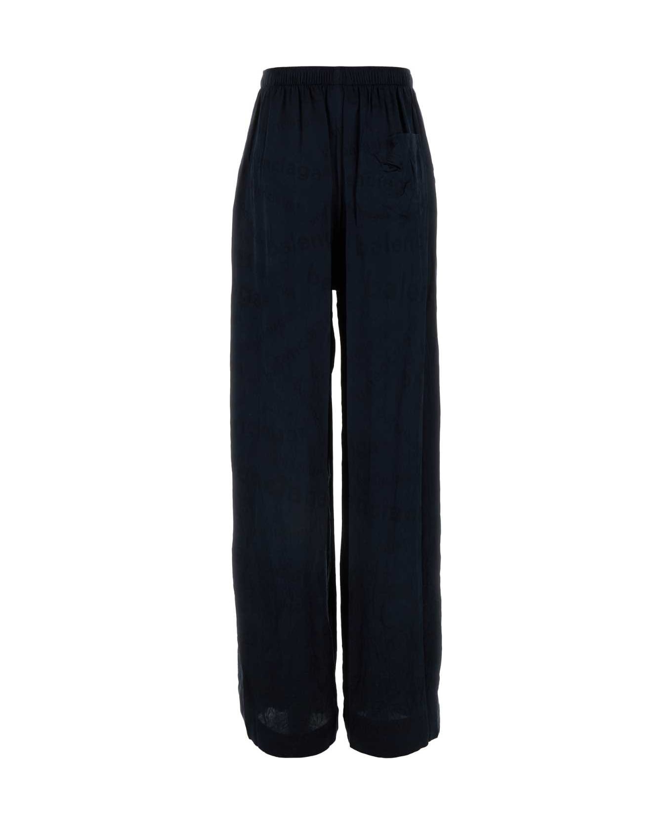 Midnight Blue Silk Pyjama Pant - 2