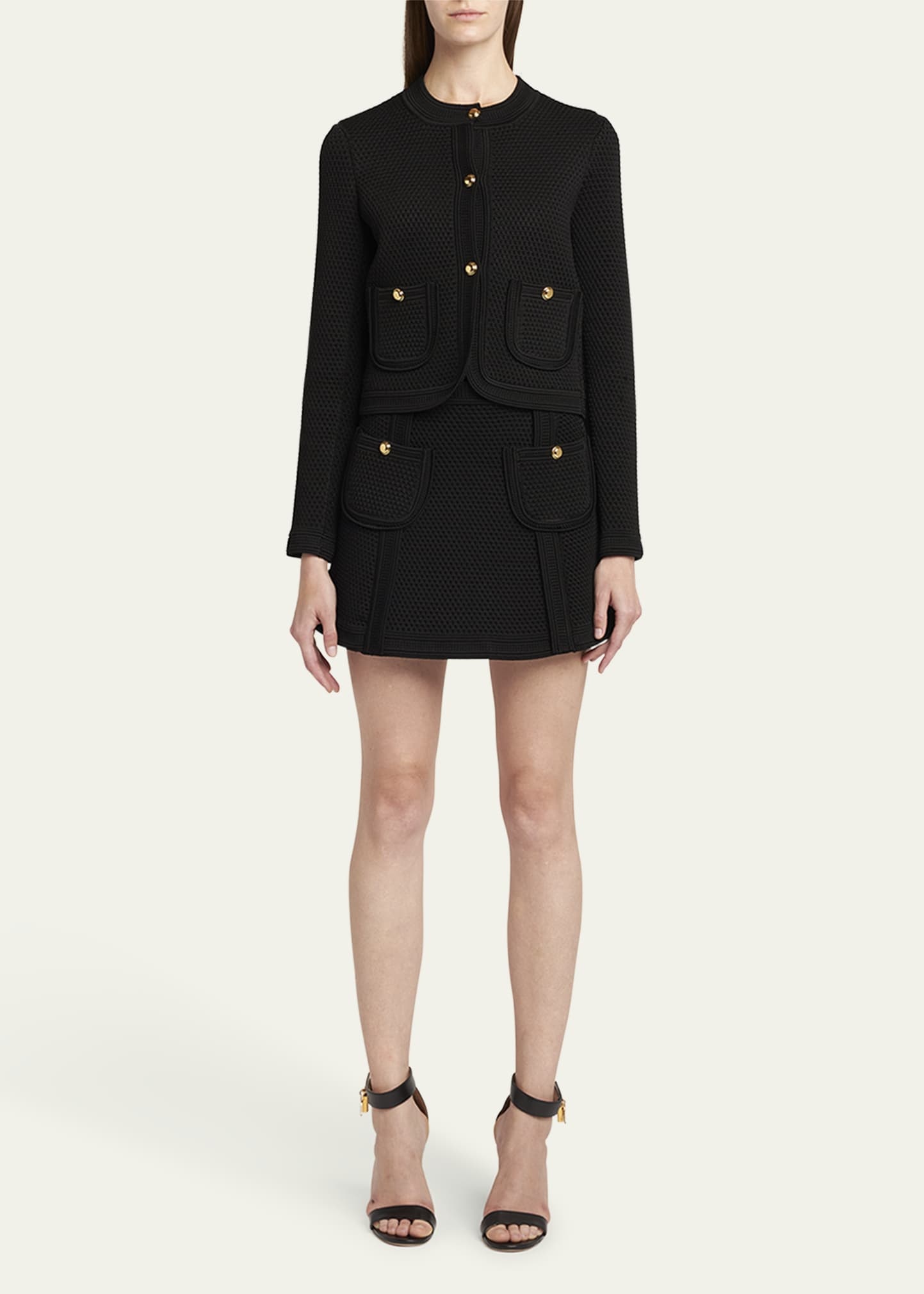 Single-Breasted Cardigan Jacket - 2
