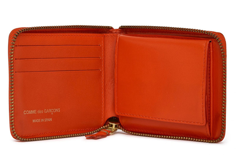 Comme Des Garçons Comme des Garcons SA7100 Colour Plain Wallet Orange outlook