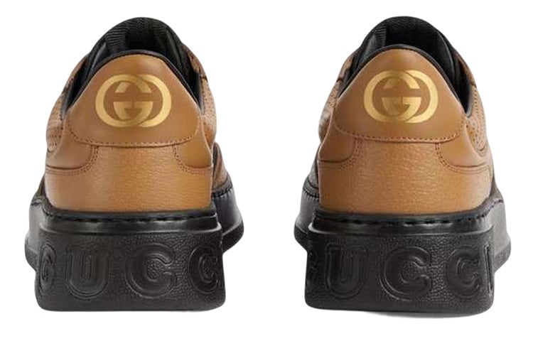 Gucci Lace Up Sneaker 'GG Embossed - Camel' 669582-AABNM-9770 - 4
