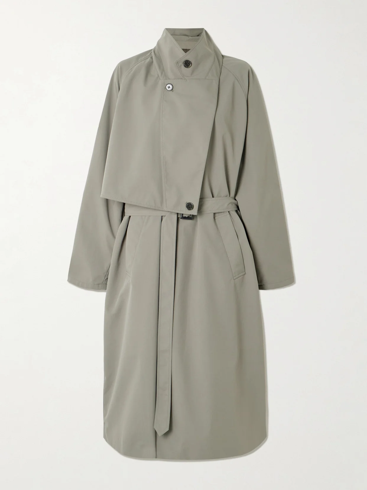 Frank Belted Layered Shell Trench Coat - 1