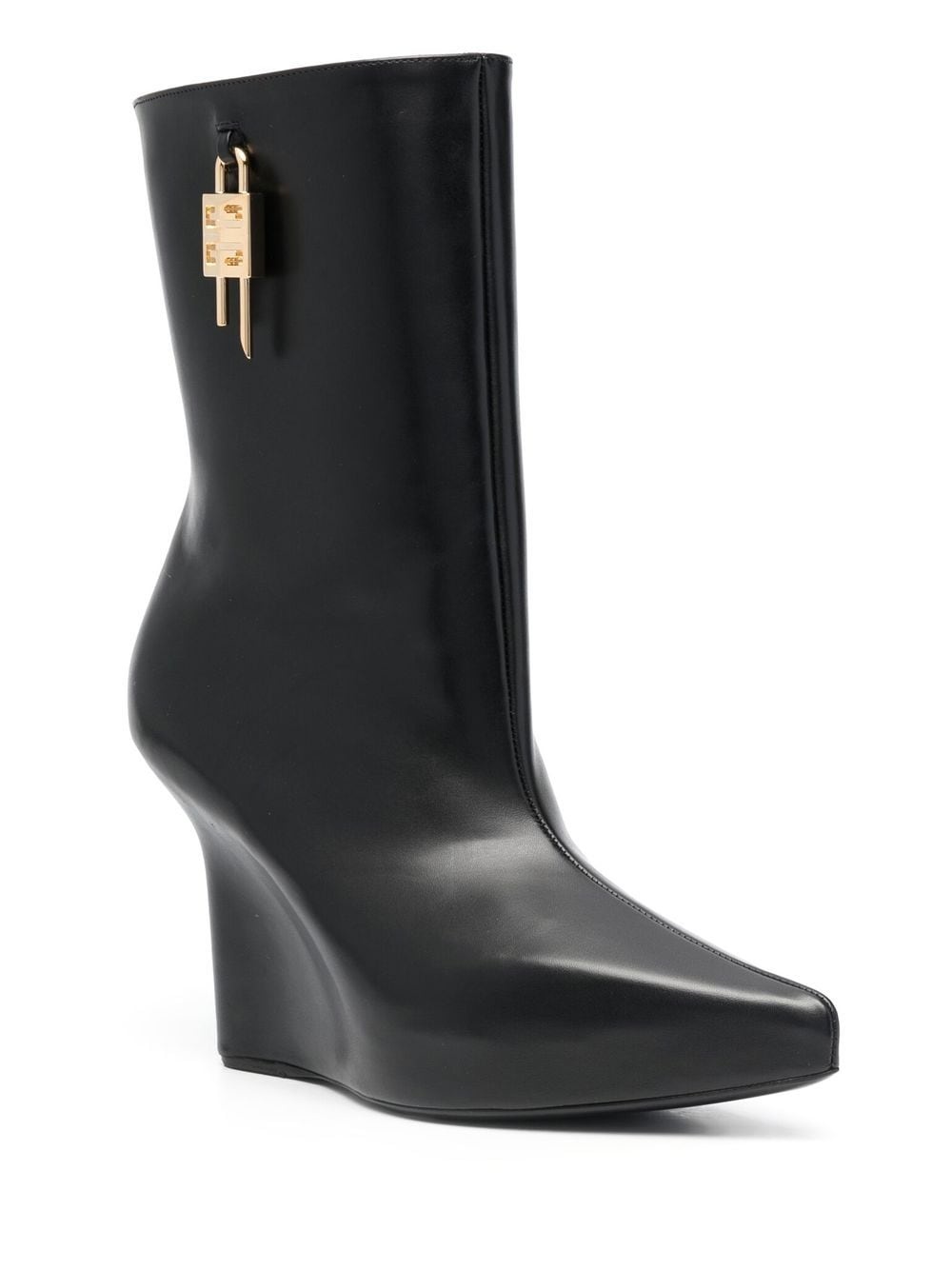 120mm padlock wedge boots - 2
