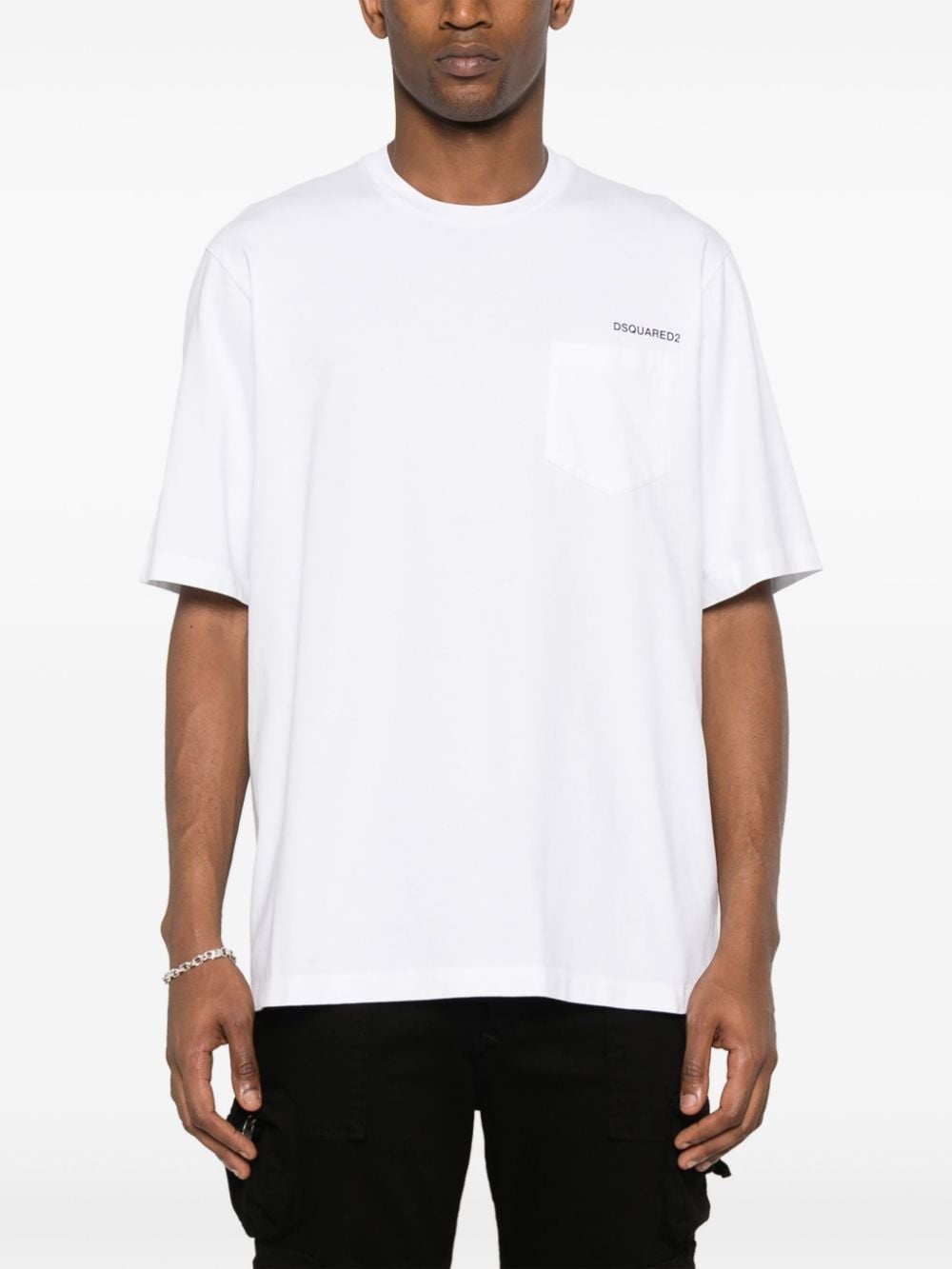 logo-print cotton T-shirt - 3