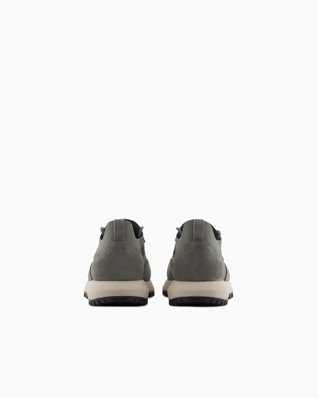 KNIT SNEAKERS WITH SUEDE DETAILS - 4