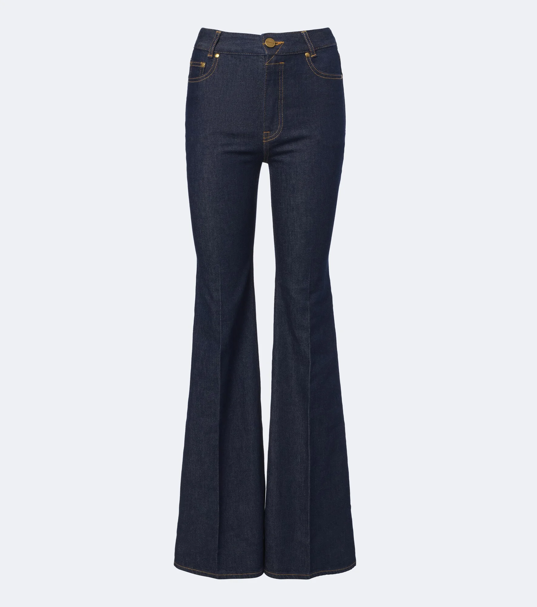 Embroidered flared jeans - 1