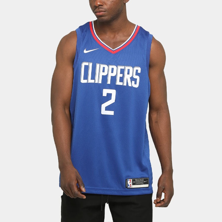 Nike NBA Sports Basketball Jersey SW Fan Edition Los Angeles Clippers Leonard 2 Blue CW3668-402 - 4