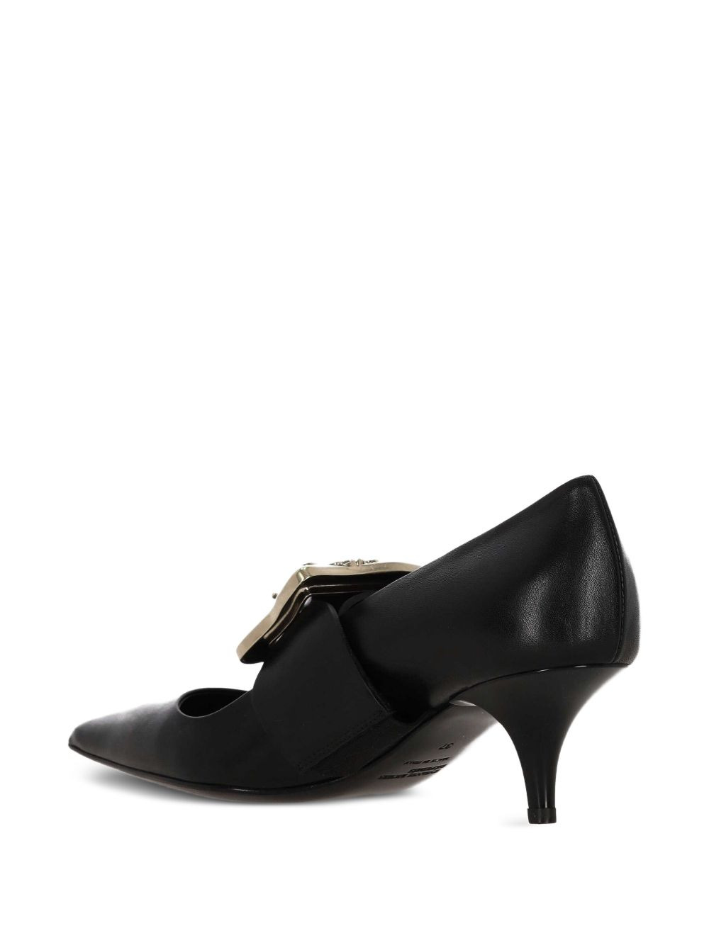 buckle-strap pointed-toe pumps - 3