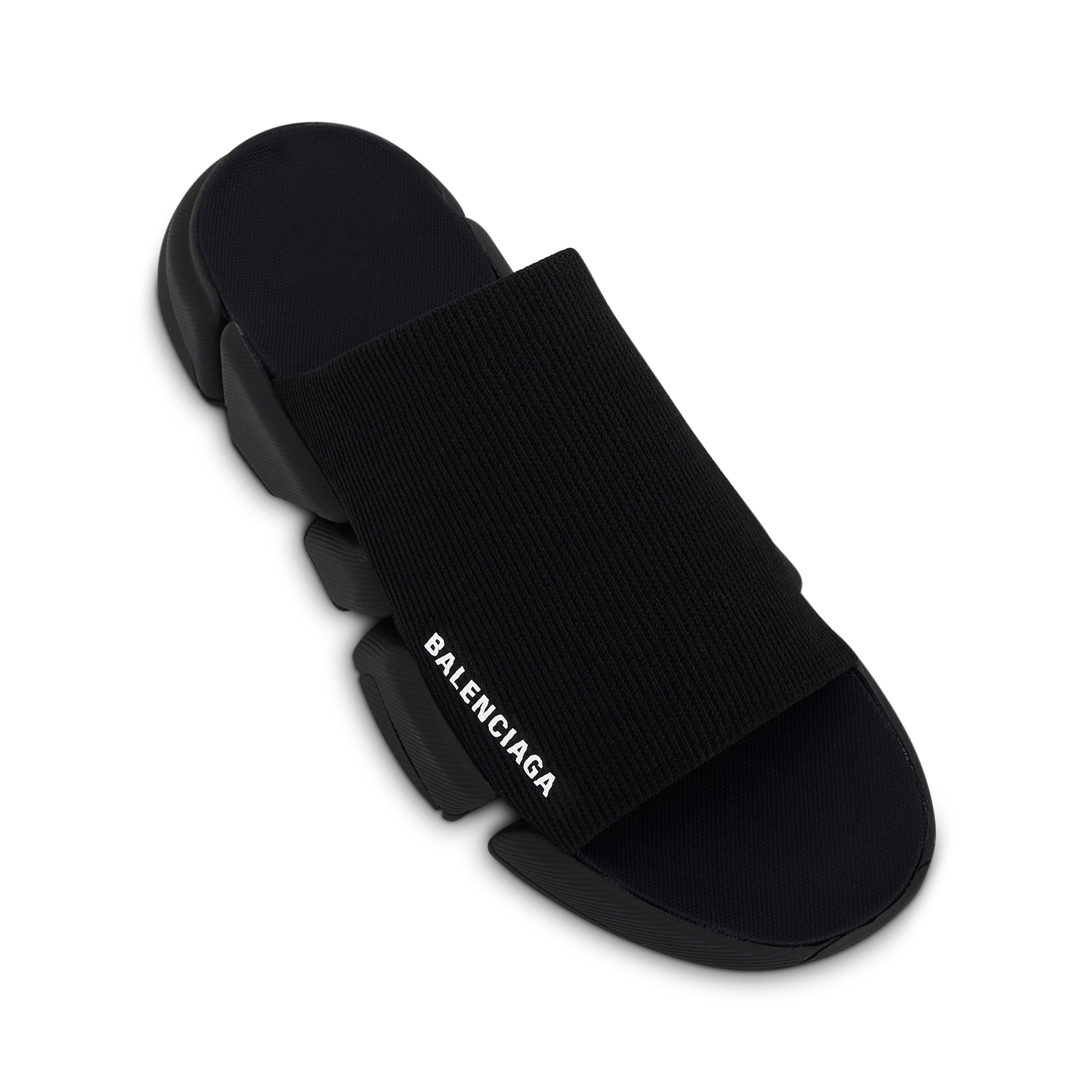 Speed 2.0 Recycled Knit Slide in Black - 4