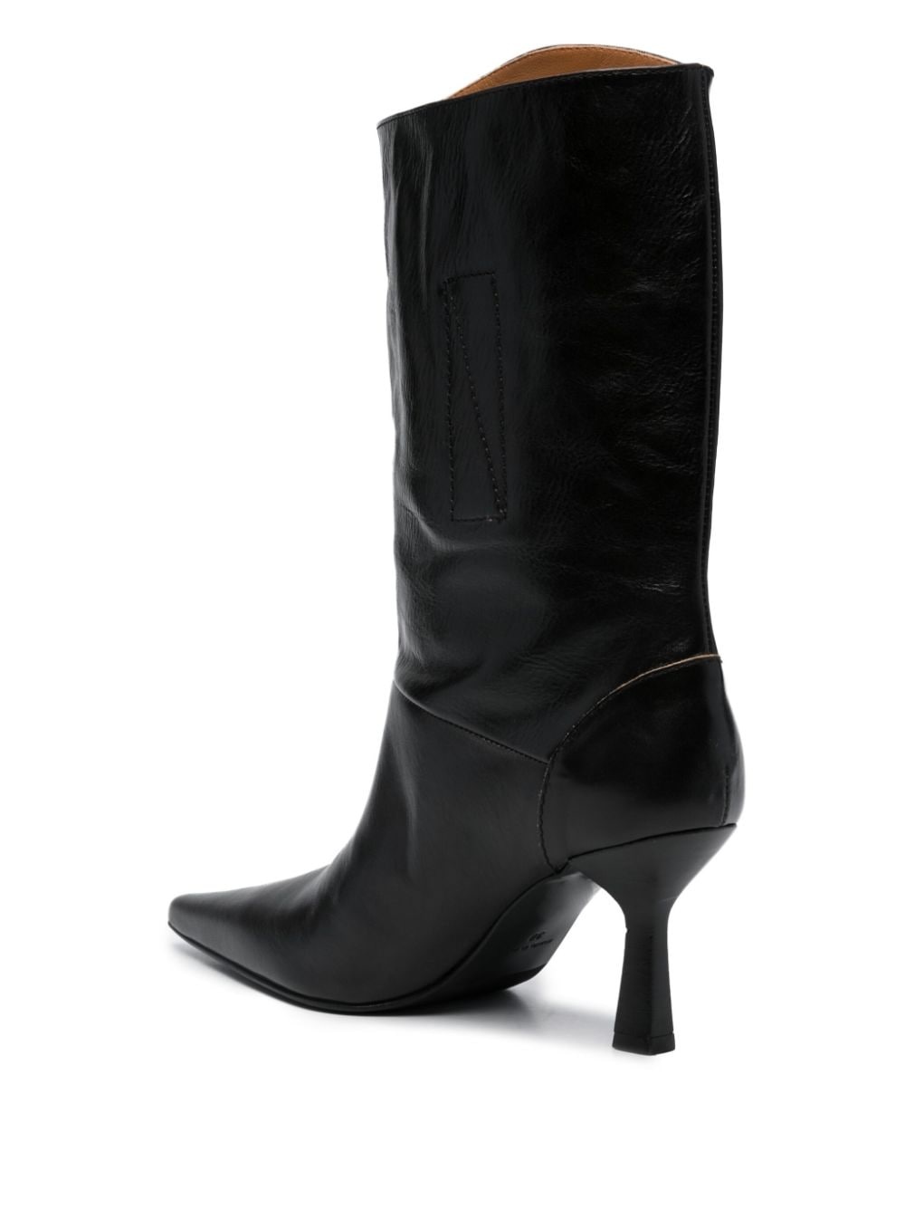 80mm slip-on knee-length boots - 3
