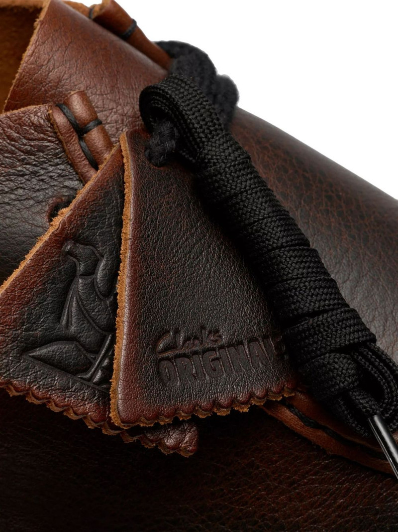 Wallabee lace-up leather boots 5