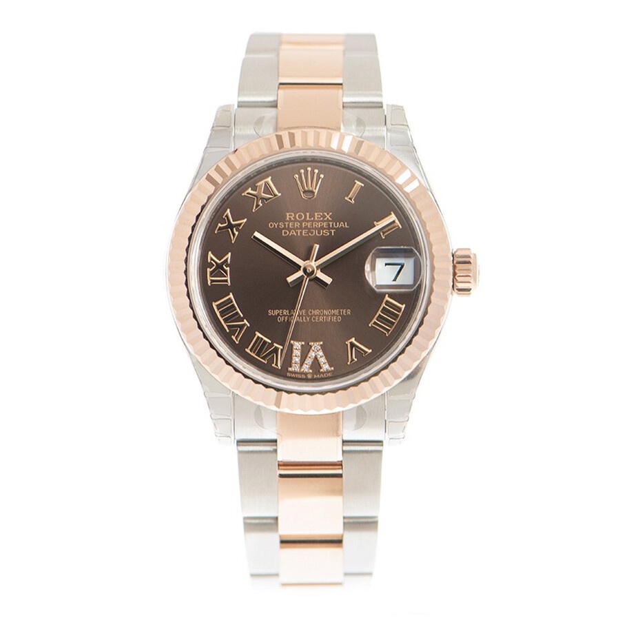 Rolex Datejust 31 Rhodium Diamond Dial Automatic Ladies Steel and 18kt Everose Gold Oyster Watch 278 - 2