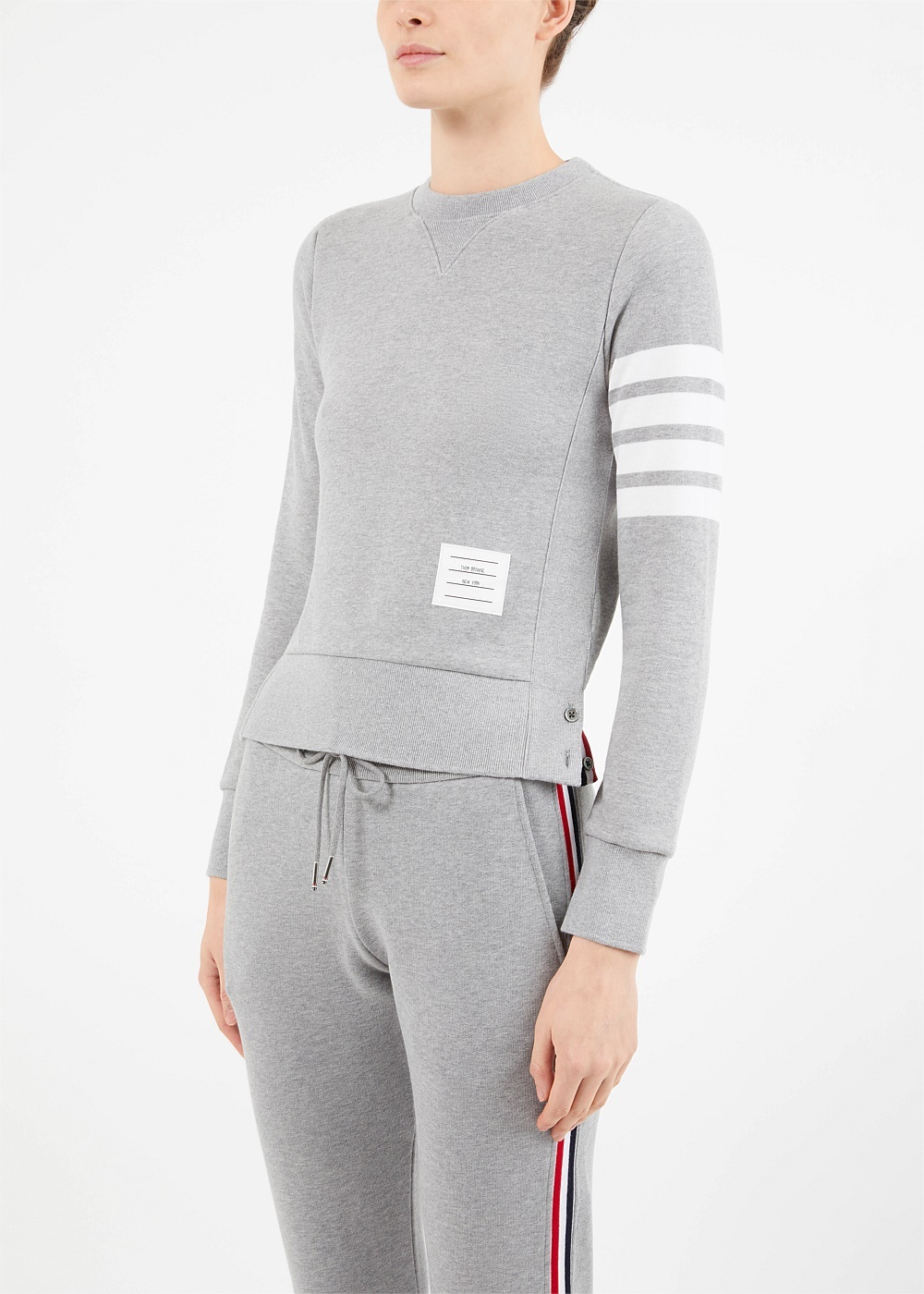 Grey Engineered 4-Bar Stripe Sweatshirt - 3