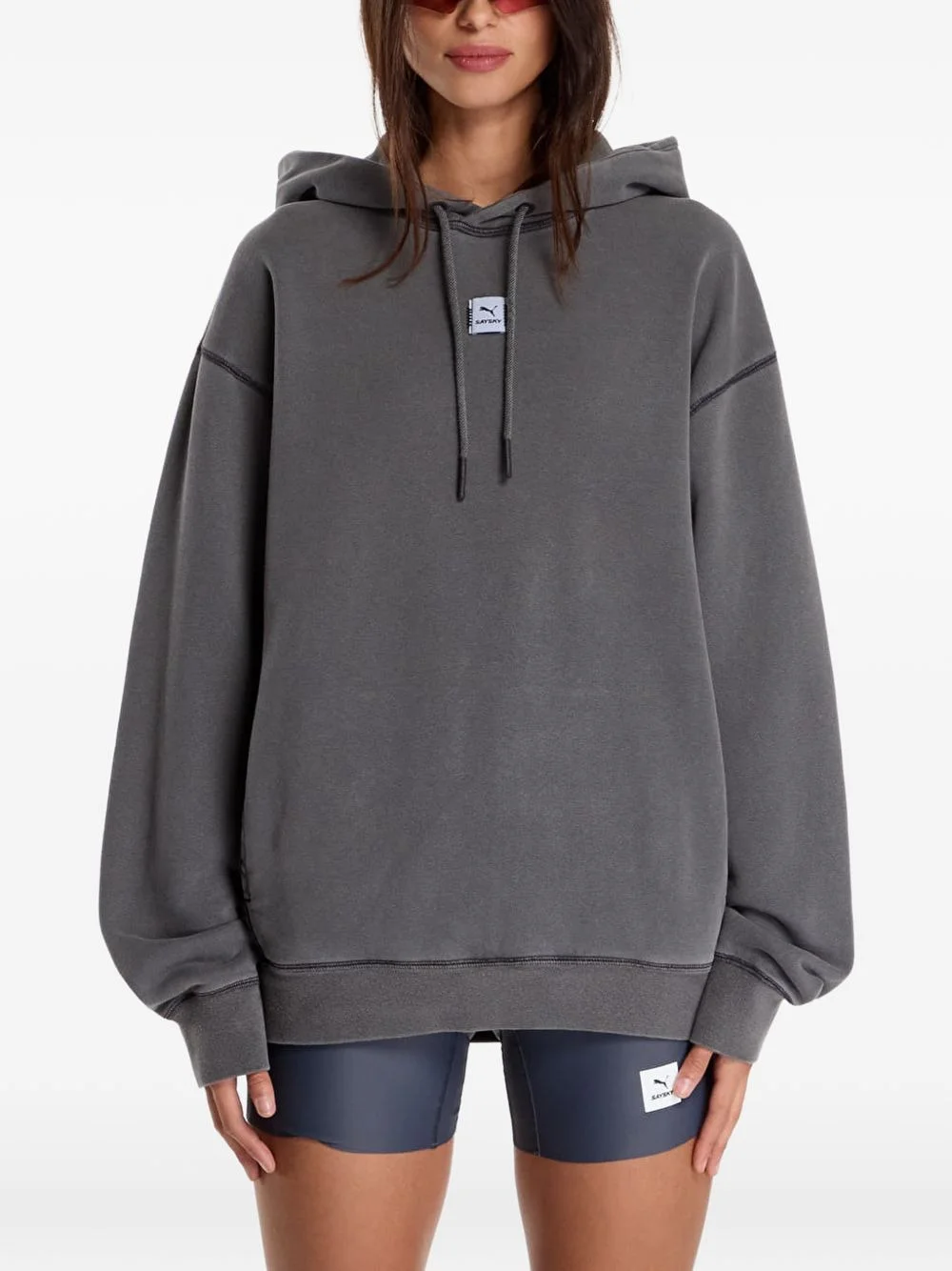 x Saysky graphic-print hoodie - 1