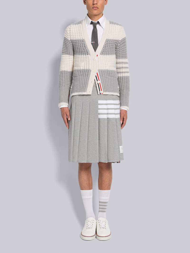 VARSITY PIQUE 4-BAR PLEATED FOOTBALL SKIRT 4