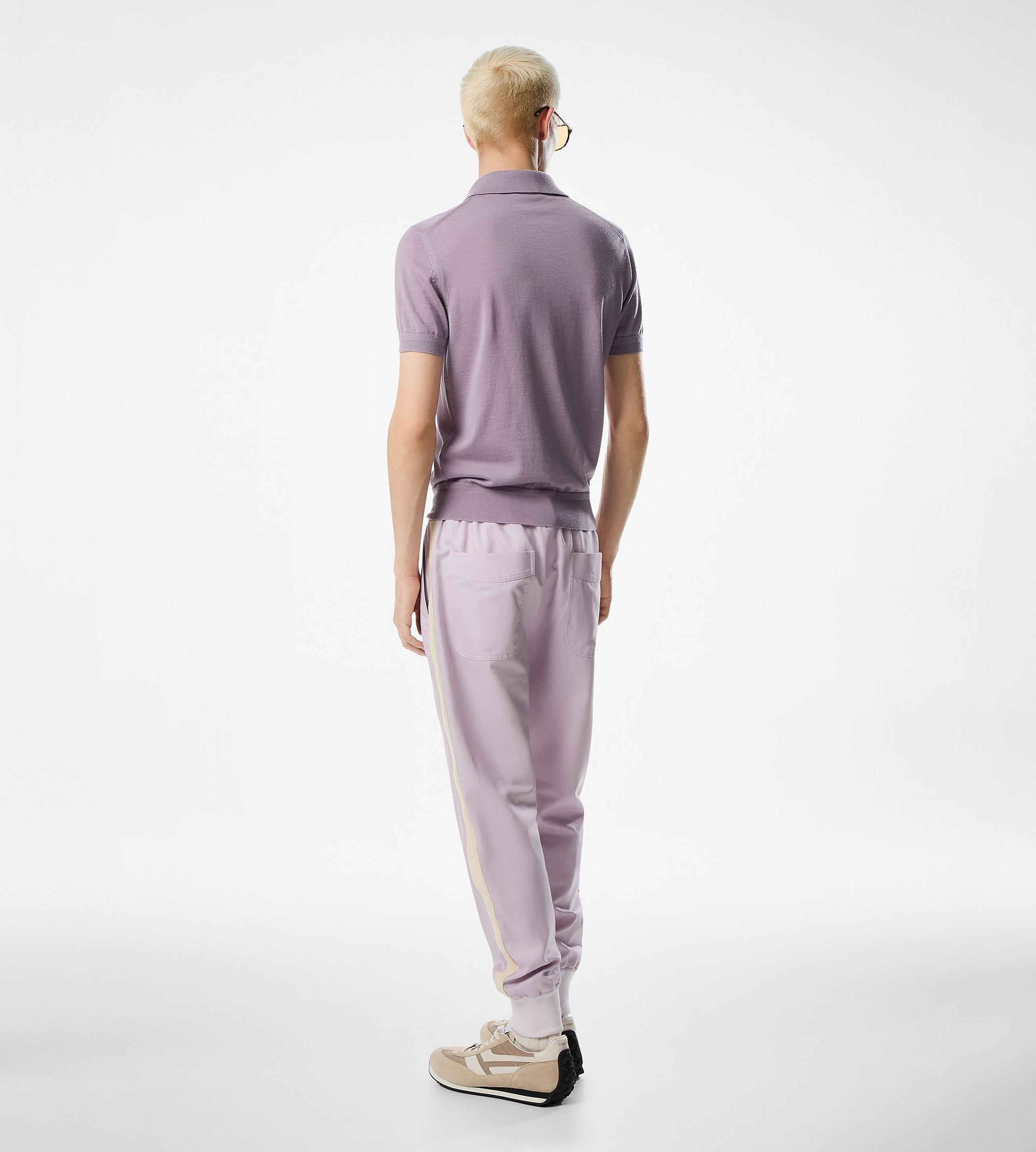 FINE GAUGE CASHMERE SILK KNIT POLO - 3