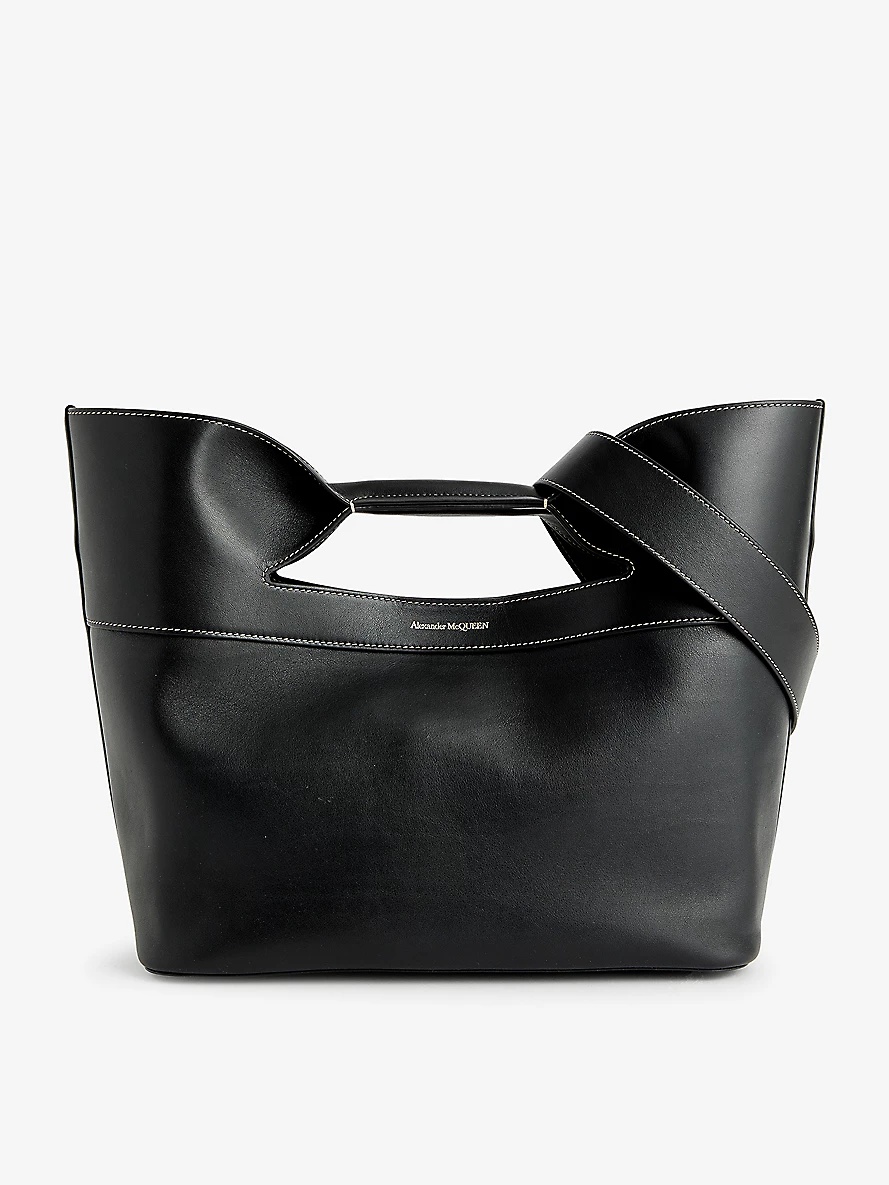 The Bow small leather top-handle bag - 1