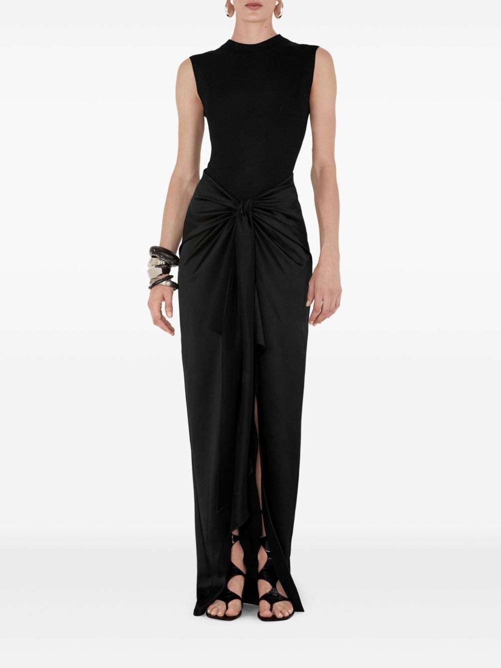 knot detailing skirt - 2