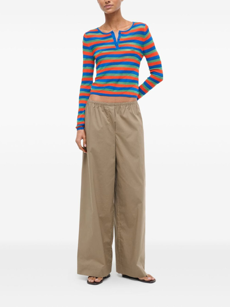 STAUD Bonfire elasticated-waistband trousers outlook