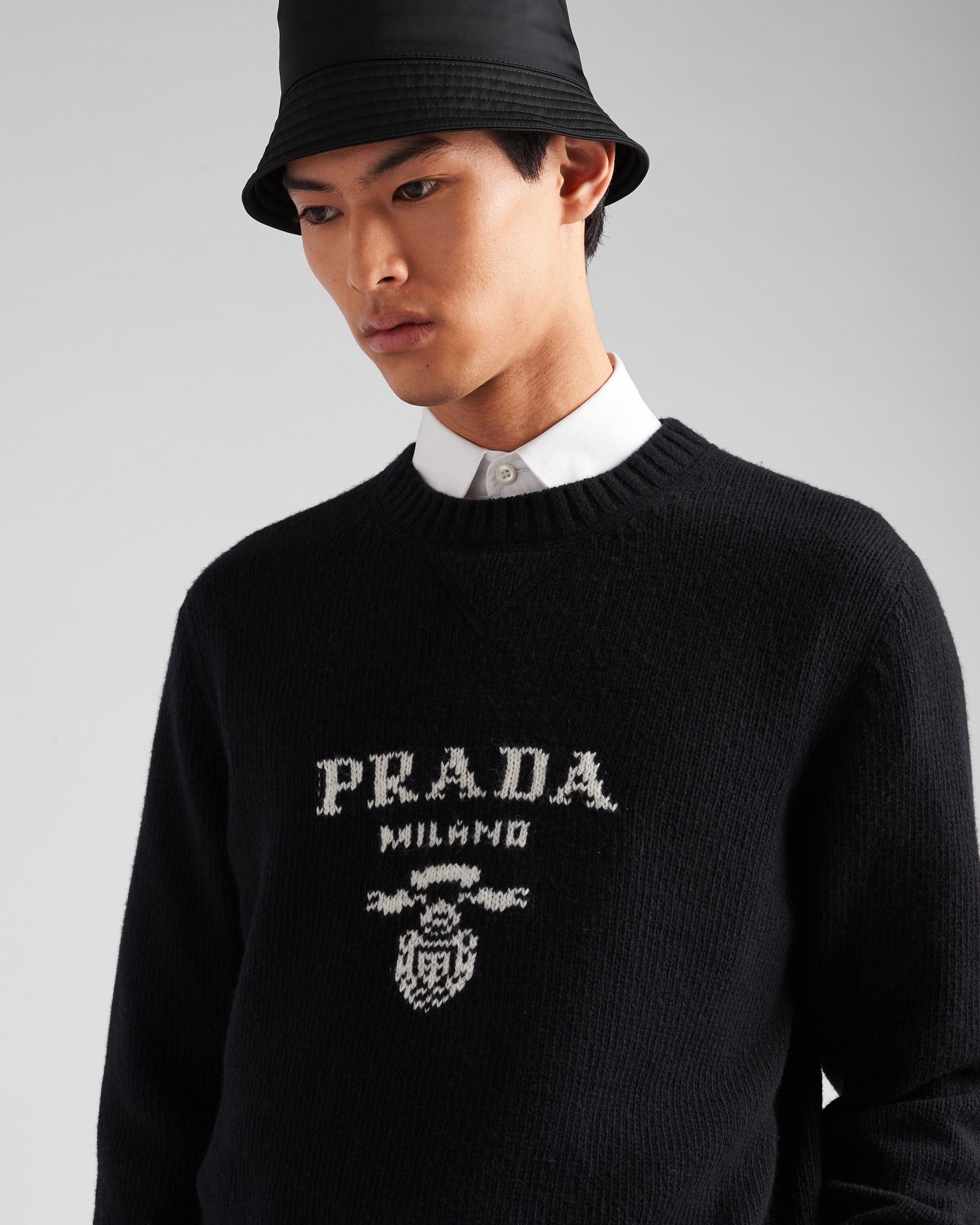Wool and cashmere crew-neck sweater - 3