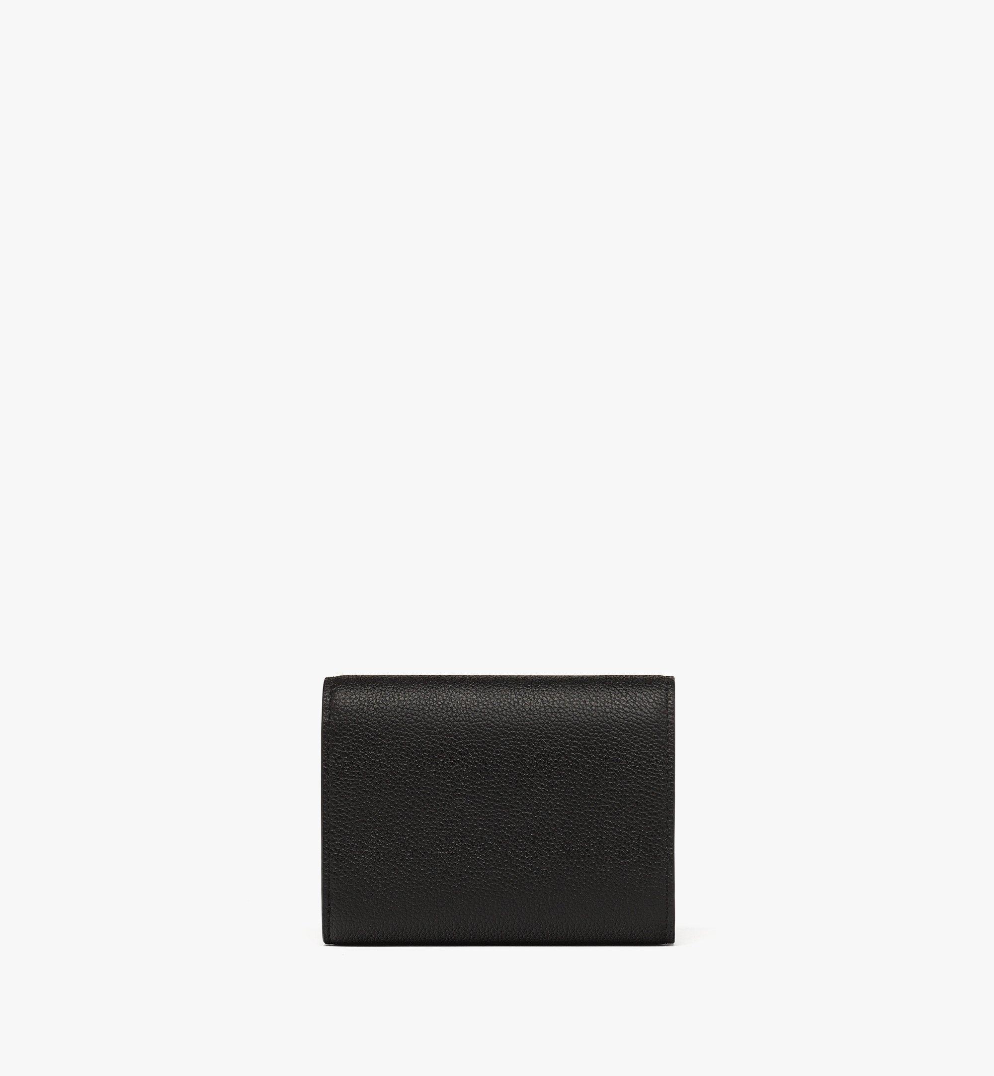 Himmel Trifold Wallet in Embossed Logo Leather - 3