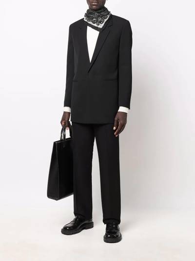 Jil Sander notched-lapels single-breasted blazer outlook