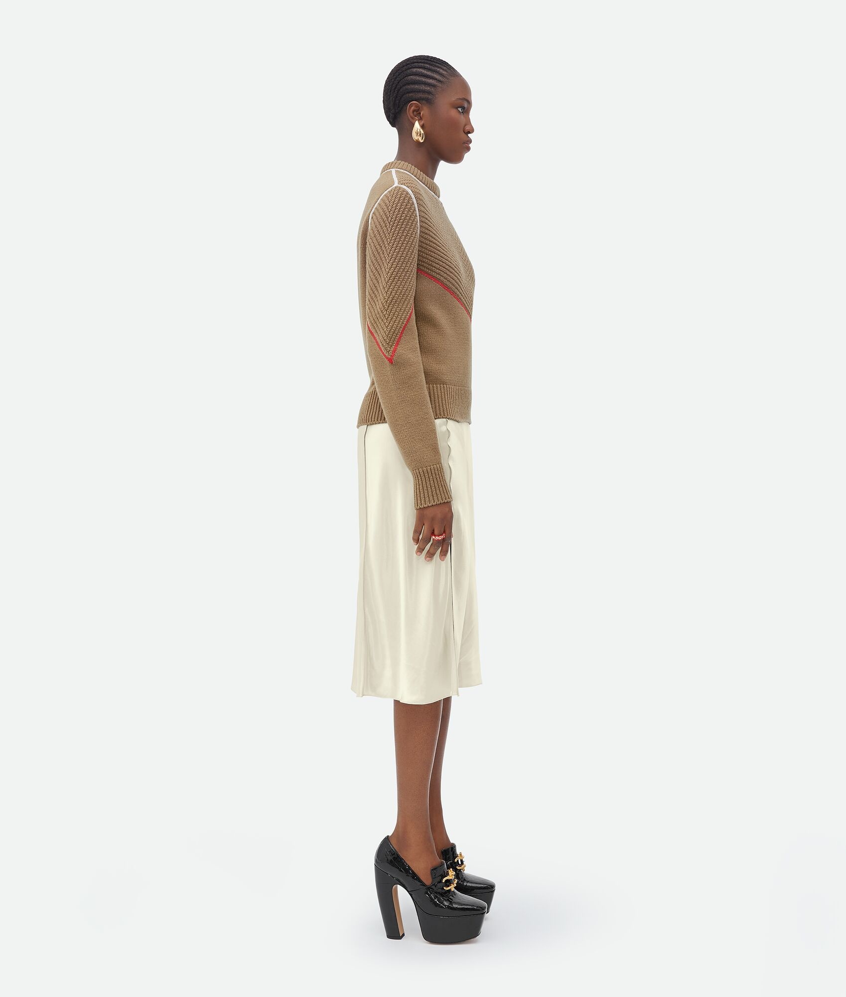wool cashmere overlock jumper - 2